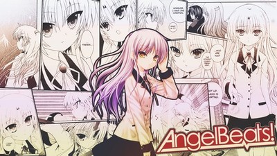 Anime angel beats girls tachibana kanade purple hair Custom Gaming Mat Desk