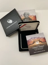 2024 HARRIET TUBMAN Commemorative Proof Silver Dollar  Box and COA NO COINS