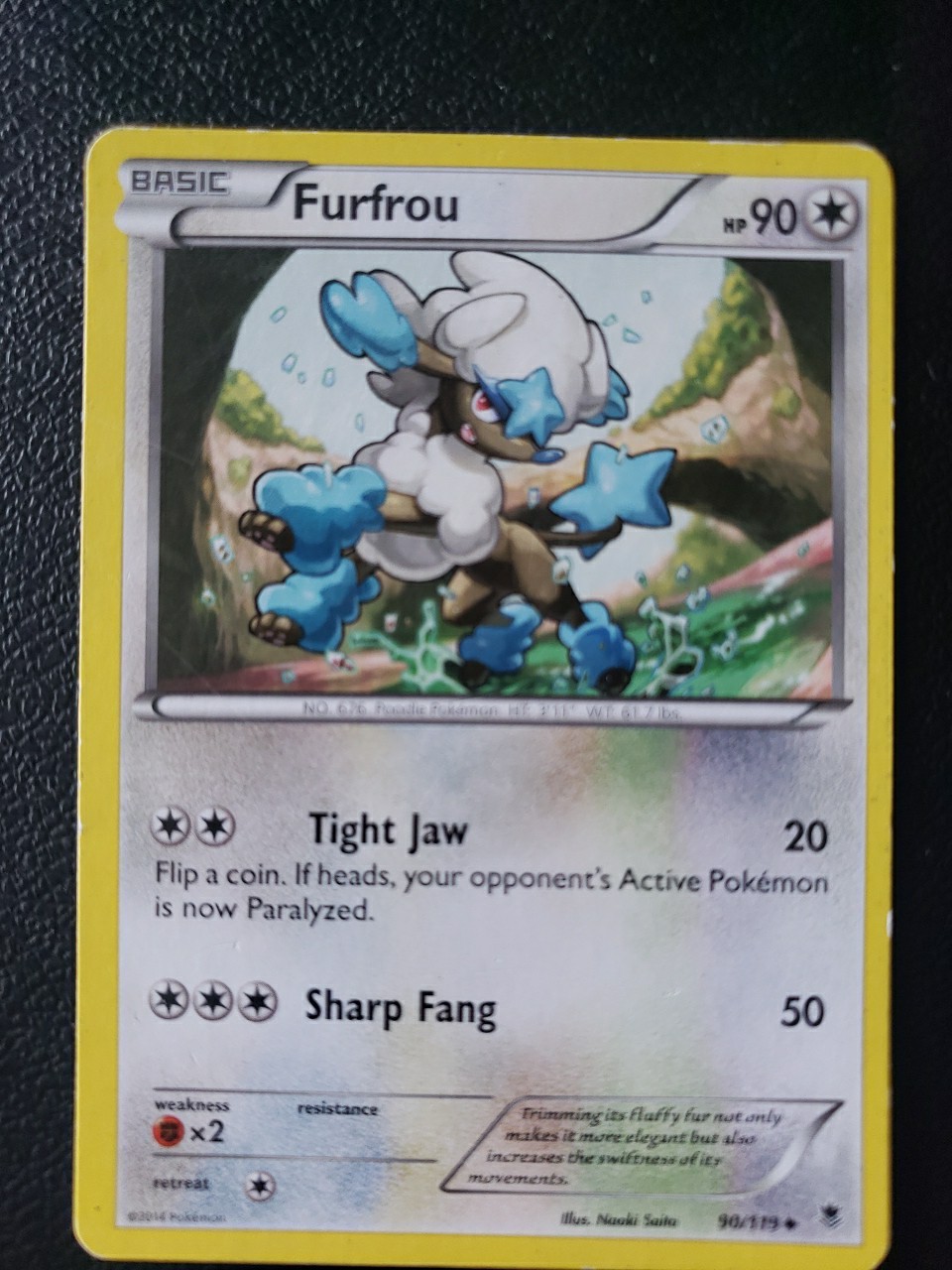 Furfrou 90/119 Phantom Forces - Uncommon Pokemon Card TCG LP