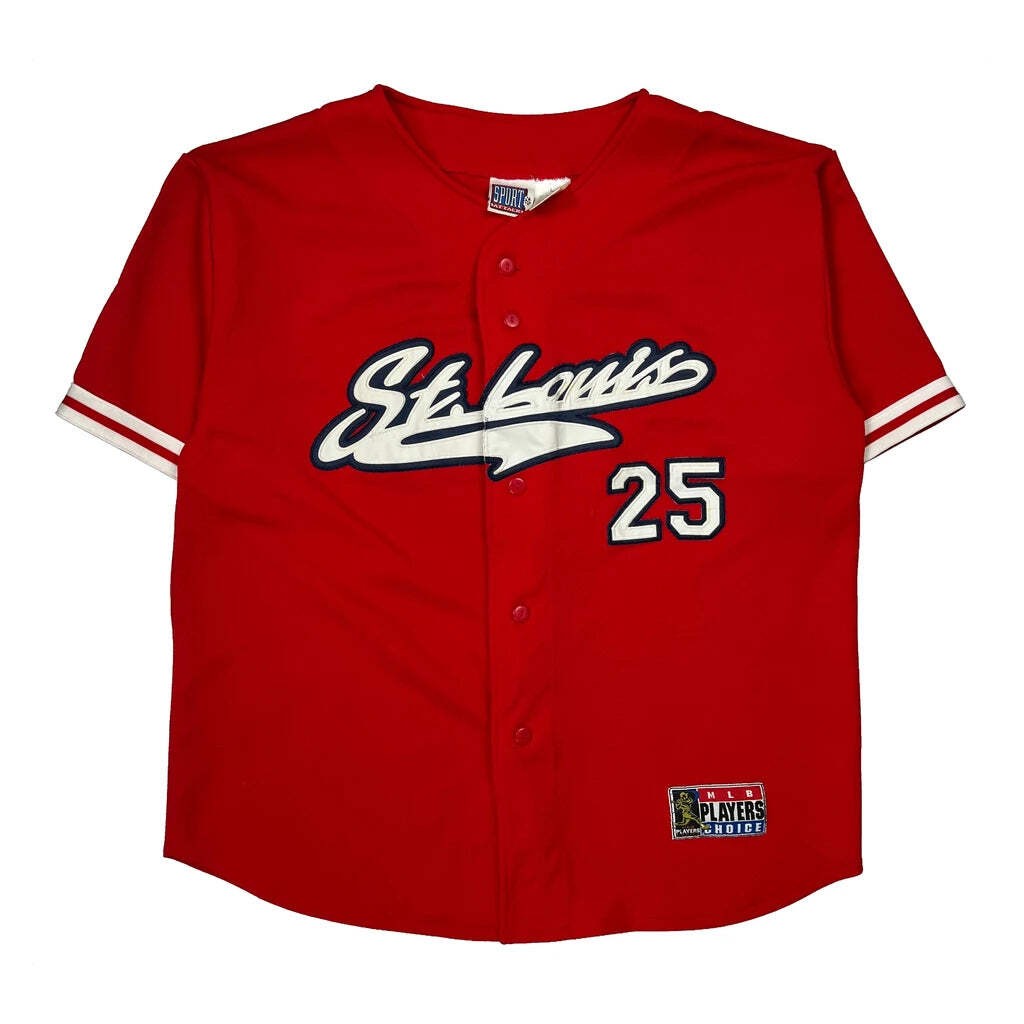St. Louis Sport Attack Mlb Jersey - Large Red Polyester