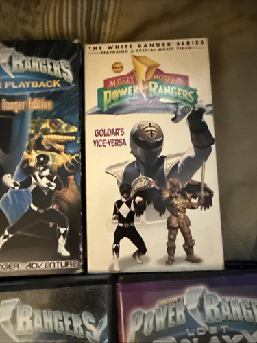 Lot Of 6 Power Rangers VHS Slip Clamshell Galaxy Black White Magna Titanium - Picture 4 of 20