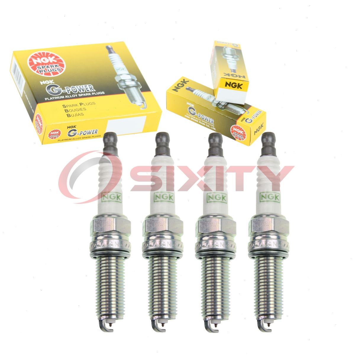 4 pcs NGK G-Power Spark Plugs for 2008-2012 Honda Accord 2.4L L4 - Engine kk
