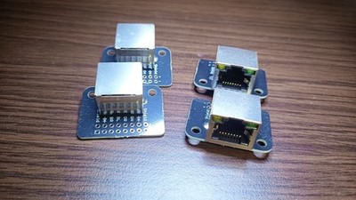 Kit: 4x RJ45-Adapter Breakout auf Buchsenleiste für Arduino, ESP8266, ESP32