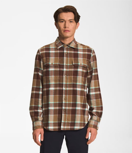 New The North Face Arroyo Flannel Shirt - Utility Brown - Size Men's Small