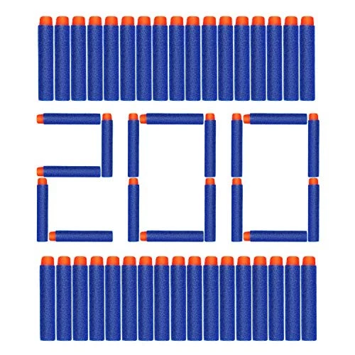 200Pcs Premium Foam Bullets Compatible for Nerf N-Strike Elite Guns