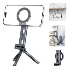 Magnetic 360  Rotating Phone Stand Tripod Desk Fold Extend Holder Mount Clamp US