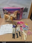Vintage Mattel Barbie Sprint Horse With Accessories