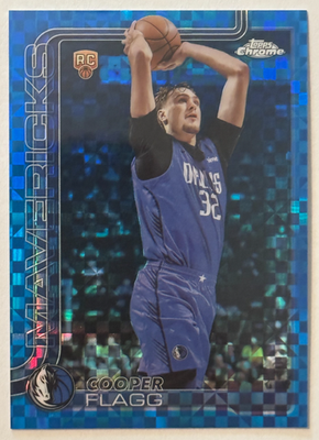 2025-26 Topps Chrome - Cooper Flagg #251 Blue X-Fractor (RC 