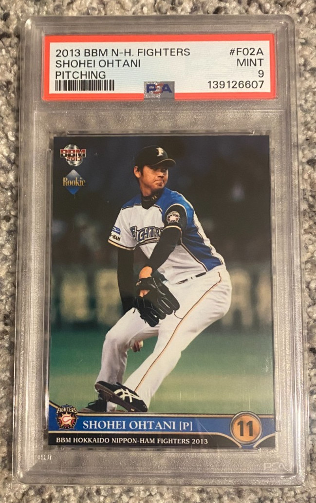 PSA 9 - 2013 BBM Shohei Ohtani #F02A (RC) Hokkaido Nippon Ham Fighters