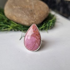 Natural Cobalto Calcite Ring 925 Sterling Silver Handmade Ring Gift her BT205