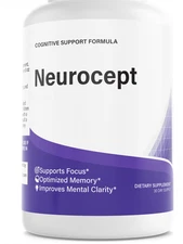 NeuroCept Mind Cognitive Focus Memory Clarity Dietary Supplement 30 Capsules