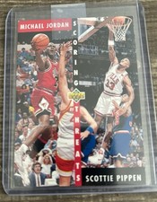 1992-93 Upper Deck - The Dynamic Duo” Michael Jordan, Scottie Pippen Card # 62