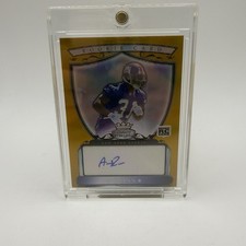 2007 Bowman Sterling Aaron Ross Gold RC Auto /1800 NY Giants Rookie Card . rookie card picture