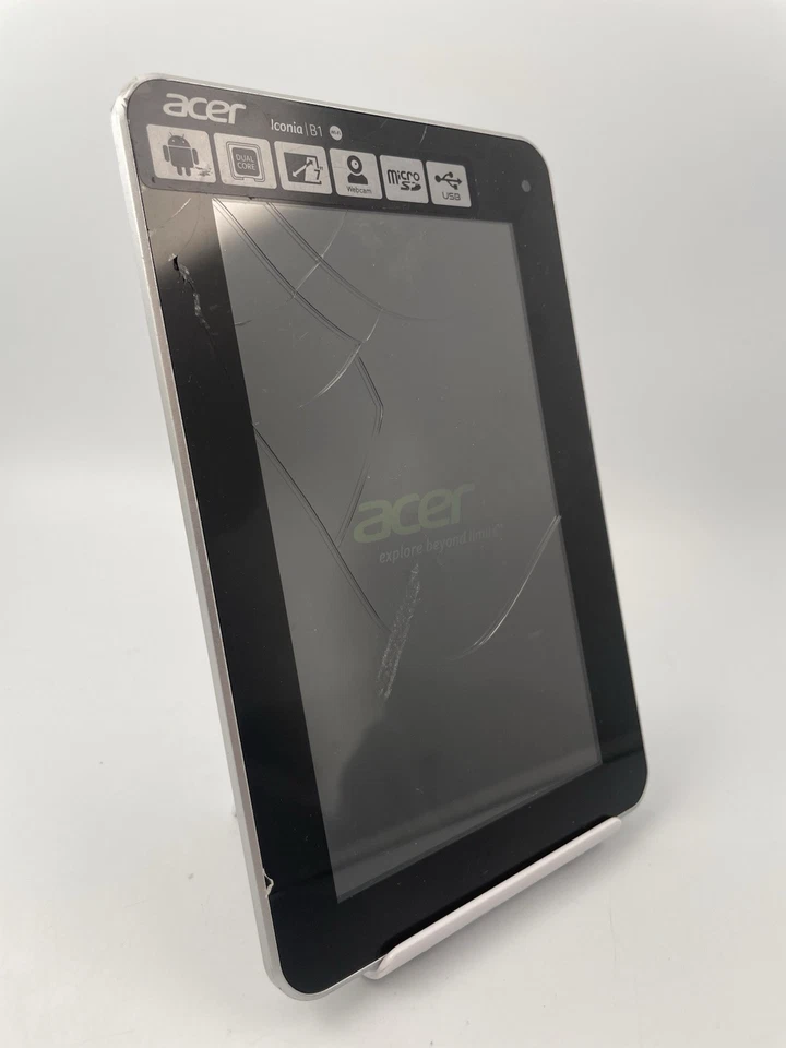 Acer Iconia Tab B1-710 7" White 8GB Wi-Fi 1GB Ram Android Tablet Cracked - Image 2 of 4