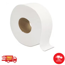GEN Toilet Paper Jumbo Roll 2 Ply Septic Safe White 12 Pack Commercial Bulk