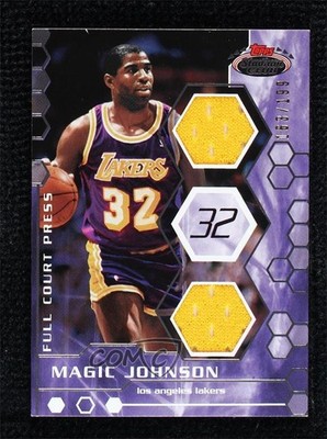 2007 Topps Stadium Club Full Court Press Relics Dual /199 Magic Johnson HOF 00d2