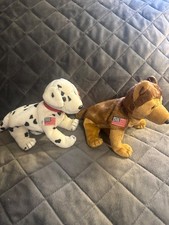 Ty Rescue and Courage Patriotic Beanie Dogs