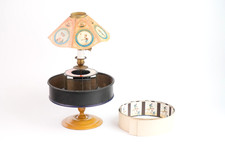 antique toy. Original Praxinoscope by Emile Reynaud. With eight strips. 1880.