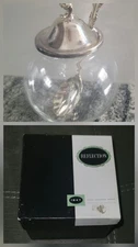 Crystal Marmalade SUGAR BOWL Plated LID Reflection International Silver Rogers