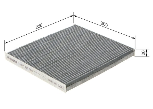Bosch Innenraumfilter 1 987 435 566 Aktivkohlefilter FüR Corolla Avensis Toyota-image