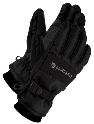 Carhartt WP Waterproof Large Gloves for Men, Black