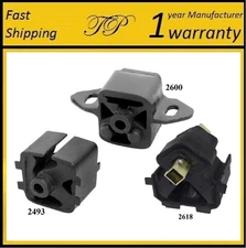 3PCS MOTOR & TRANS MOUNT FOR 1990 DODGE SHADOW 2.5L NAT.ASP, TURBO