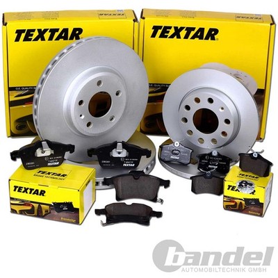 TEXTAR BREMSSCHEIBEN + BELÄGE VORNE + HINTEN passend für SX4 GY Bj. 2006 - 2014