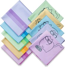 10 Pack Cute Kitty Cat Design Multicolor Microfiber Cleaning Cloths for Cleaning