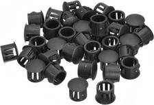 11mm 7/16" Plastic Hole Plugs, 36Pcs Flush Type Panel Round Snap in Fastener Kn