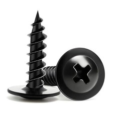 Wood Screws 3/4 Inch, 125 PCS Premium Phillips Truss Head Wood 8 x 3/4" Black