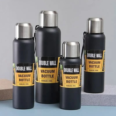 Große Edelstahl Thermoskanne isoliert wasserflasche outdoor robust