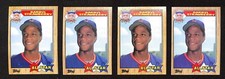 1987 Topps #601 Darryl Strawberry 4ct Mets Baseball Card Lot 2503H