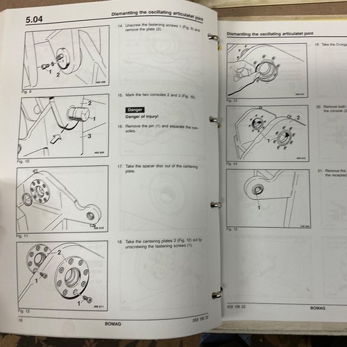 Bomag BW 213 D-2 SERVICE SHOP REPAIR MANUAL VIBRATORY COMPACTOR ROLLER GUIDE - Picture 4 of 5
