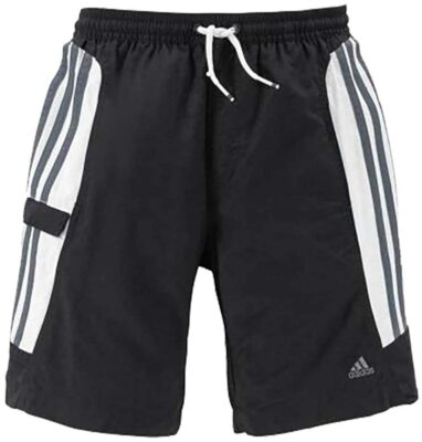 Badeshorts Badehose schwarz-weiß 116 