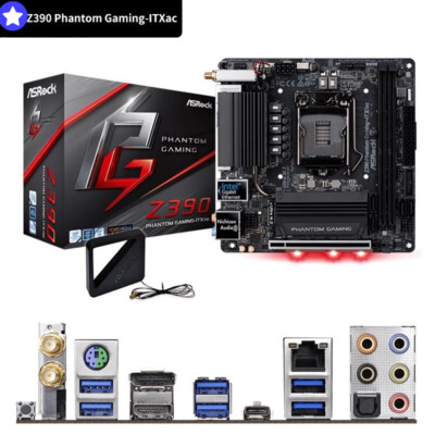 ASRock Z390i Z390 PHANTOM GAMING-ITX/AC LGA 1151 Mini ITX