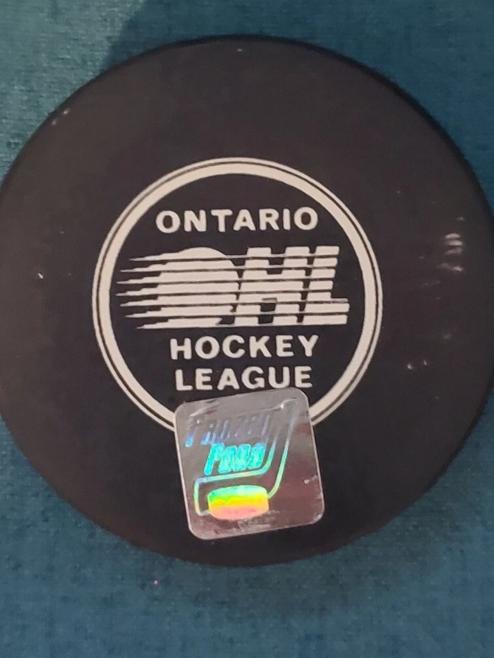 Disco de hockey autografiado Mississuga Ice Dogs "Jason Spezza" Foto 3 de 4