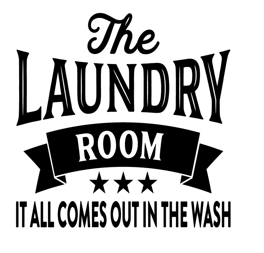 The Laundry Room Vinyl Decal Sticker For Home Door  Glass Wall Decor a2545