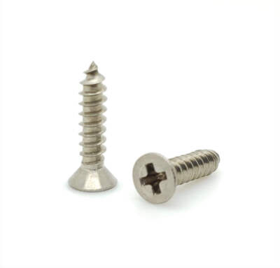 #4 x 1/2'' Flat Head 304 Stainless Phillips Head Wood Screws, 100 Qty (BCP105)