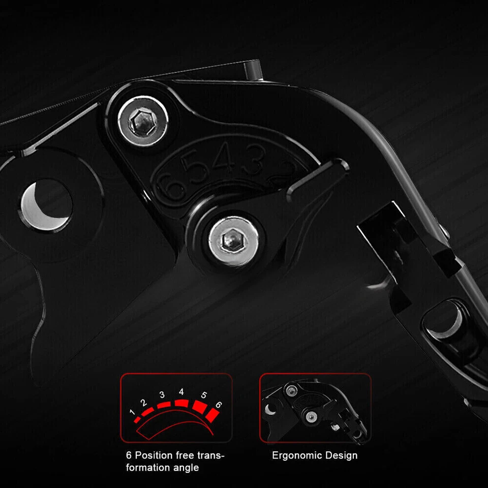 Black For HONDA CBR1000RR 2004-2007 Brake Clutch Levers Handlebar Grip End cap A — 第 4/4 张图片