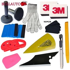 15 in 1 Car Wrapping Installation Tools Kit Vinyl Wrap 3M Squeegee Glove Magnet