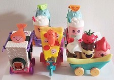Lot Of 5 Foodie Surprise Food Carts Ice Cream Sushi Pizza Bubble Boba Tea RARE