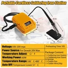 60W Cordless Soldering Iron for Makita for Dewalt 18V Li-ion Battery 300-510℃