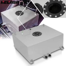 20 Gallon Aluminum Polished Race Drift Fuel Cell Tank Level Sender Lightweight