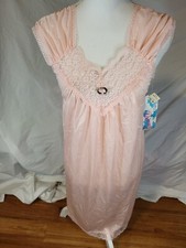 Vtge NWT Pink Dream Wear Nylon Lace Size Small Lingerie Nightgown