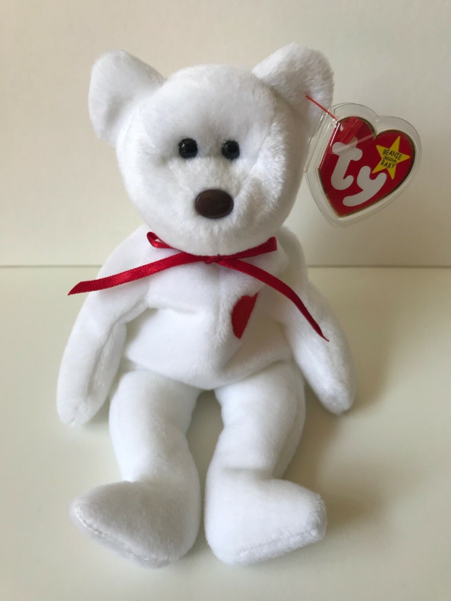 1st Edition Beanie Baby VALENTINO - Ships FREE, RARE Brown Nose