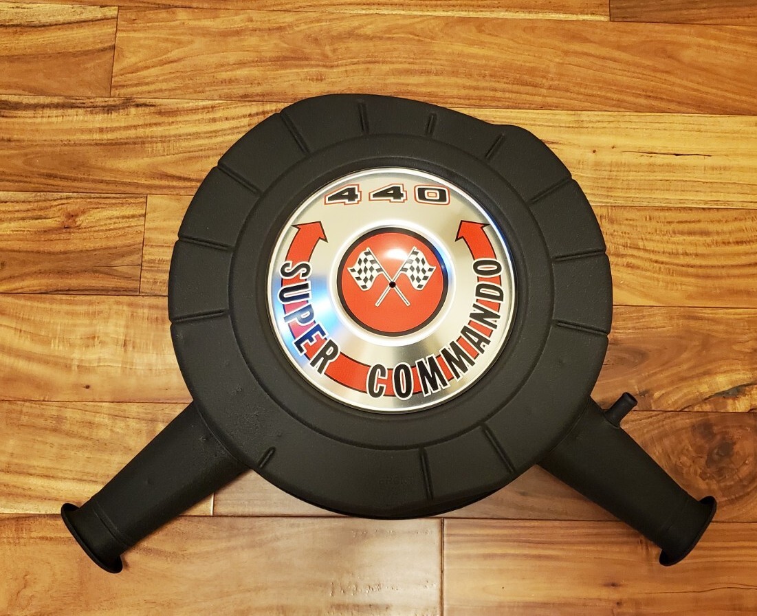 1967 1968 1969 Dual Snorkel 18 INCH! AIR CLEANER MOPAR 440 HP GTX