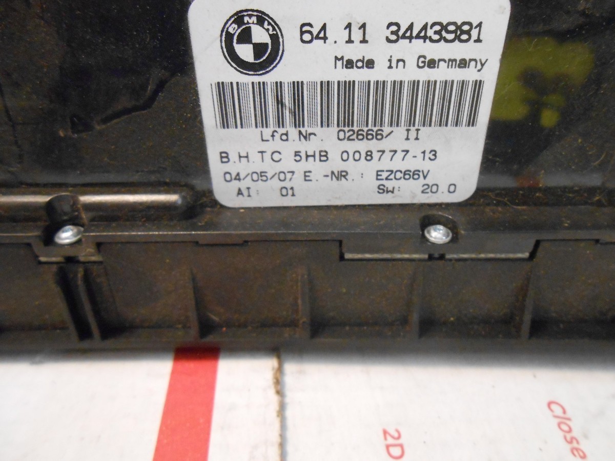 07 bmw x3 climate control unit 64113443981 3443981 ic# 51551 