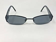 FENDI F877 001 Eyeglasses 51-17-135 Italy Half Rim Black Polish Frames Only RI30