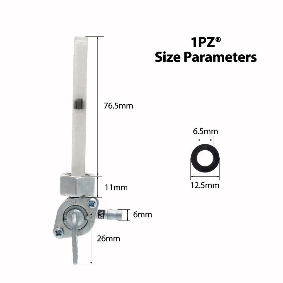Fuel Petcock Valve OEM 16950-149-025 For Honda CB125S XL100S XL125 XR80 XR100 - Imagem 3 de 4