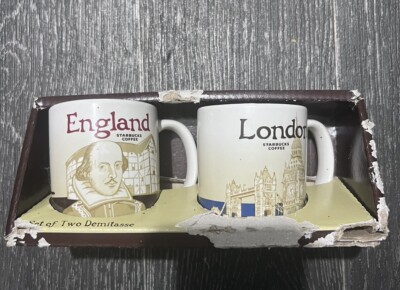 Starbucks Set of Two Demitasse England + London 2015 Sammlerstück * Box beschädigt